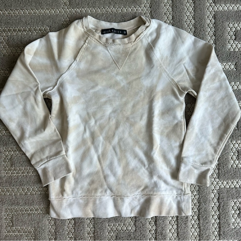 Cream tie-dye sweatshirt